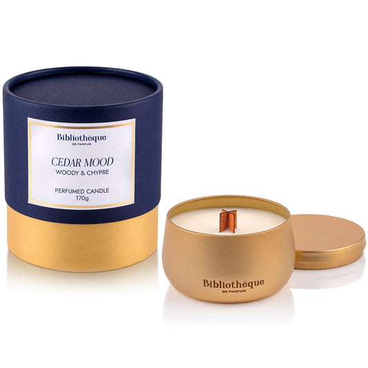 Cedar Mood Home Fragrance Candle by Bibliothèque